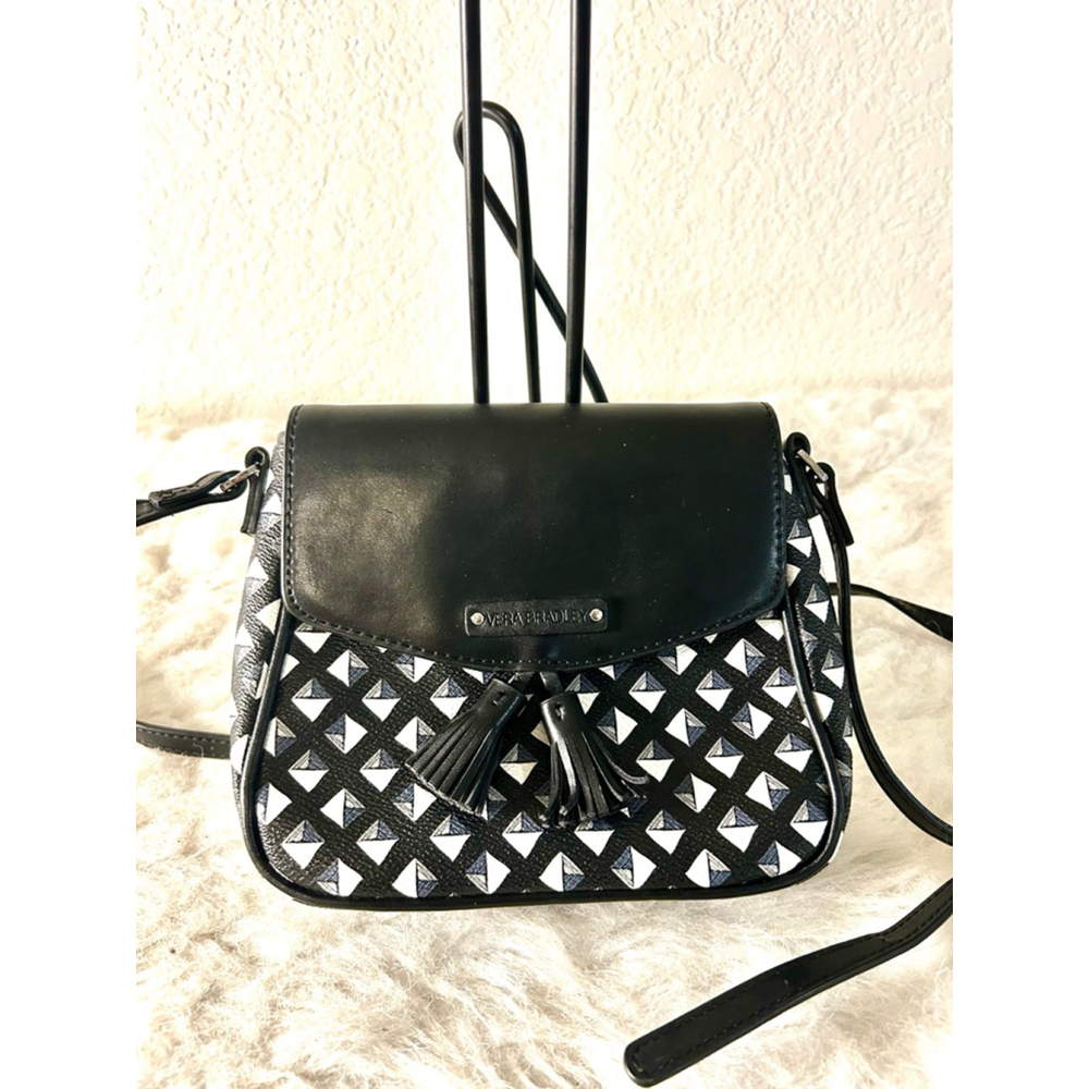 Vera Bradley Tassel Crossbody Orig $58
Black & White Small Faux Leather Purse